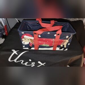 Tiny Utility Tote - "Holiday Hound"